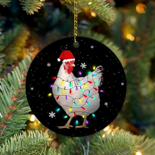 Hyturtle-Christmas-Ornament-Gifts-for-Chicken-Lover-Chicken-with-Hat-Santa-Christmas-Ceramic-Ornament-Cute-Farm-Animal-Lover-Gifts-for-Women-Girls-Kid-On-Birthday-Xmas-Tree-Hanging-Decoration Hyturtle Christmas Ornament Gifts for Chicken Lover Chicken with Hat Santa Christmas Ceramic Ornament Cute Farm Animal Lover Gifts for Women Girls Kid On Birthday Xmas Tree Hanging Decoration