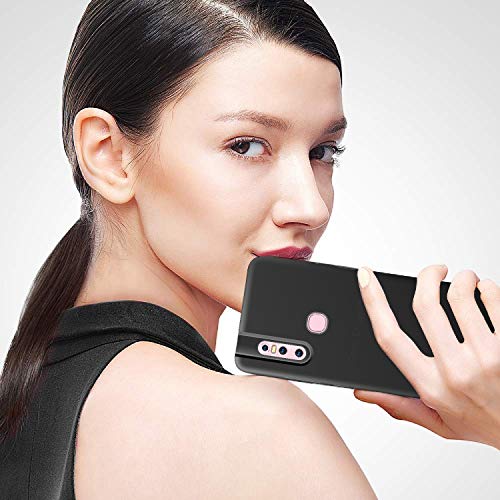 Image of Case Creation Luxurious OG Series for VivoV15 Case Cover,Anti-Dirty Slim Case Frosted Matte Cute Candy TPU Raised Bezel (Splash of Color) Back Cover for Vivo V15 -Black