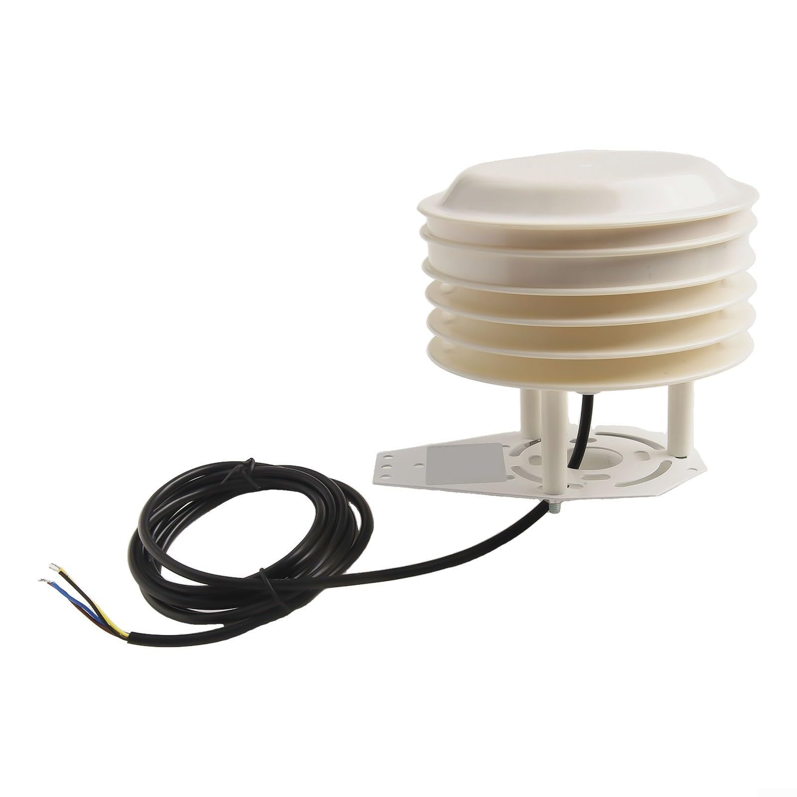 ABS Wetterstation Shutter Box Strahlungsschutz Temperatur Luftfeuchtigkeit Sensor zum Schutz 140 x 78 mm Meteorologie Landwirtschaft Gewächshaus Überwachung (Temp&hum)