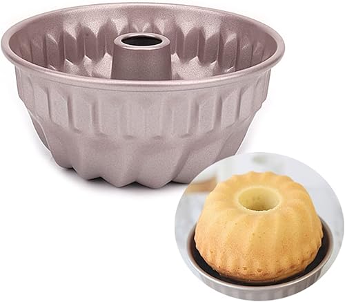 robebeee Molde Kugelhoft hueco de acero al carbono redondo de 4 pulgadas con forma rectangular redonda de 4 pulgadas, molde para tartas, utensilios