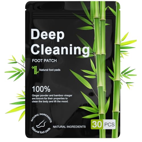 Foot Detox Patches 30 Pcs Natural Deep Cleansing Detox Foot Patches for Relieve Body Stress Improve Sleep Quality Enhance Blood Circulation