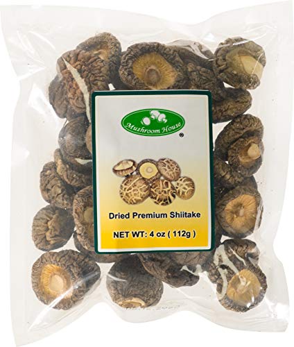 Mushroom House (Musi1) Dried Shiitake Mushrooms, 4 Oz #TOP12