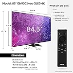 SAMSUNG 85-Inch Class Neo QLED 4K QN90C Series Neo Quantum HDR+, Dolby Atmos, Object Tracking Sound+, Anti-Glare, Gaming Hub, Q-Symphony, Smart TV with Alexa Built-in (QN85QN90C, 2023 Model) - Image 2