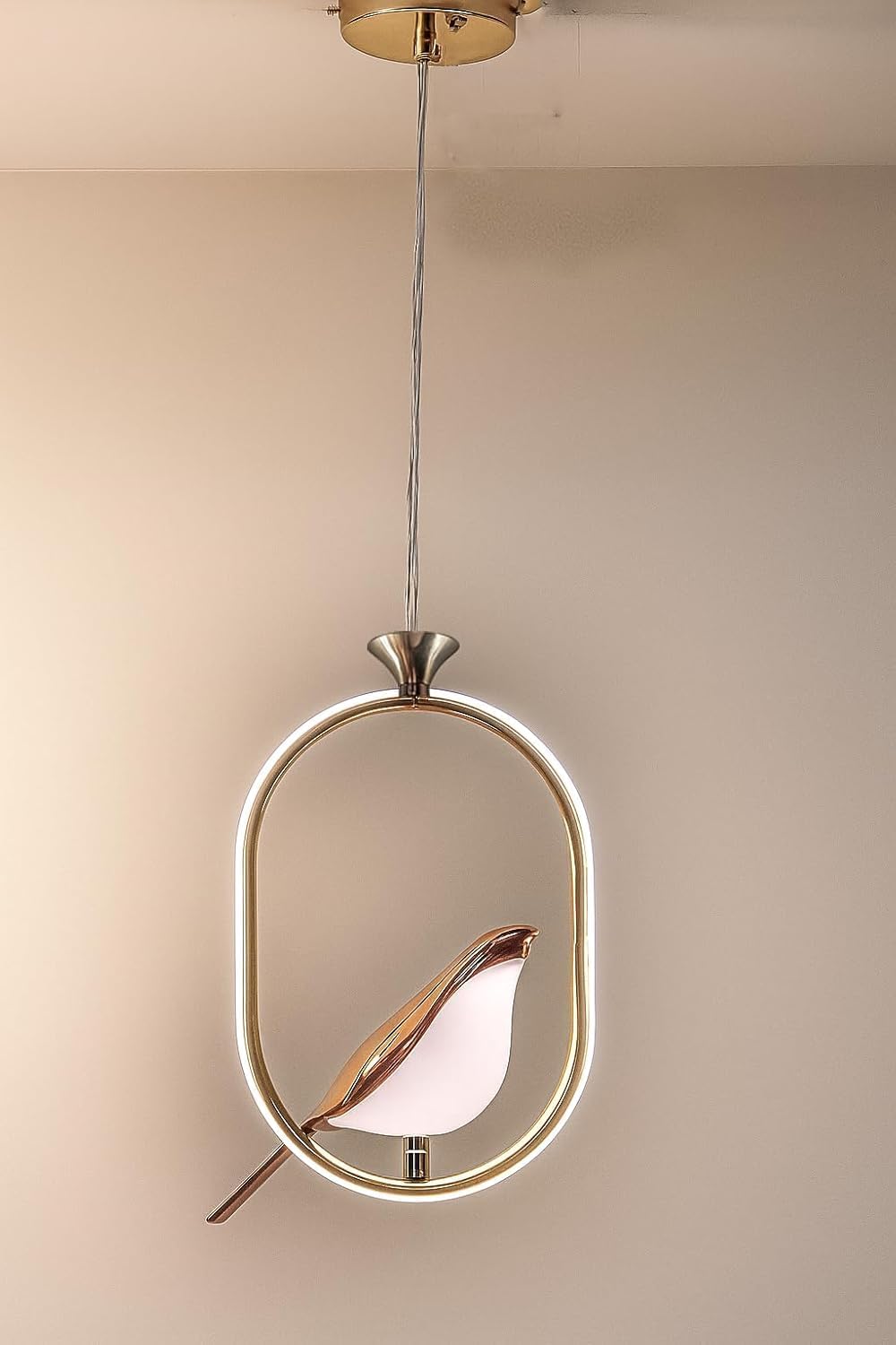 Modern Luxury Bird Design Pendant Light Gold Magpie Profile Design Bird Hanging Pendant Lights Creative Decoration for Living Dining Room Bedroom Etc-image-38