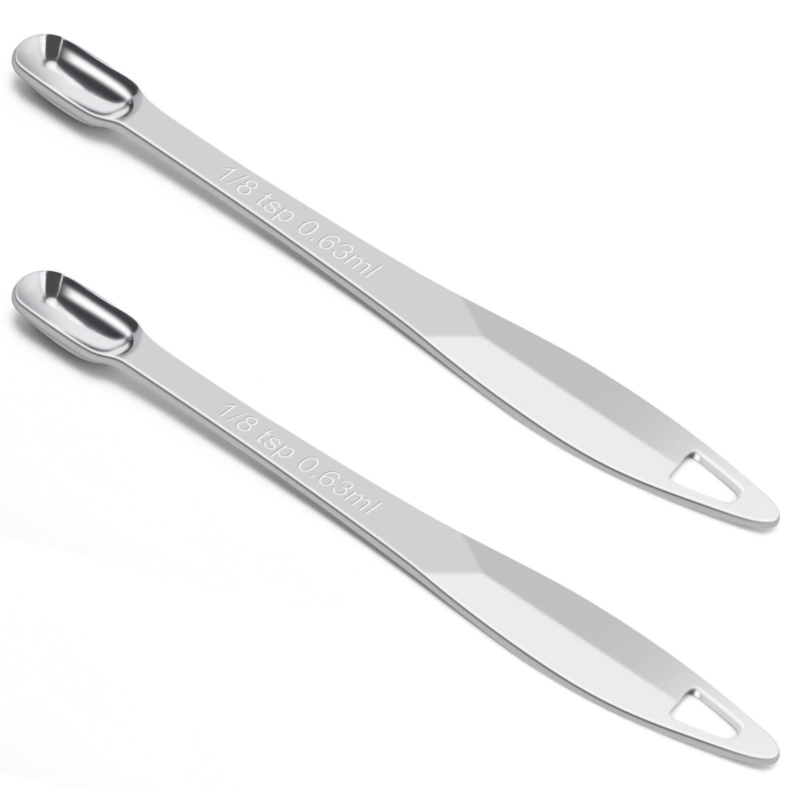 PATIKIL 1 Cuillère à Soupe De 0,63 Ml, Cuillère à Mesurer De 1/8