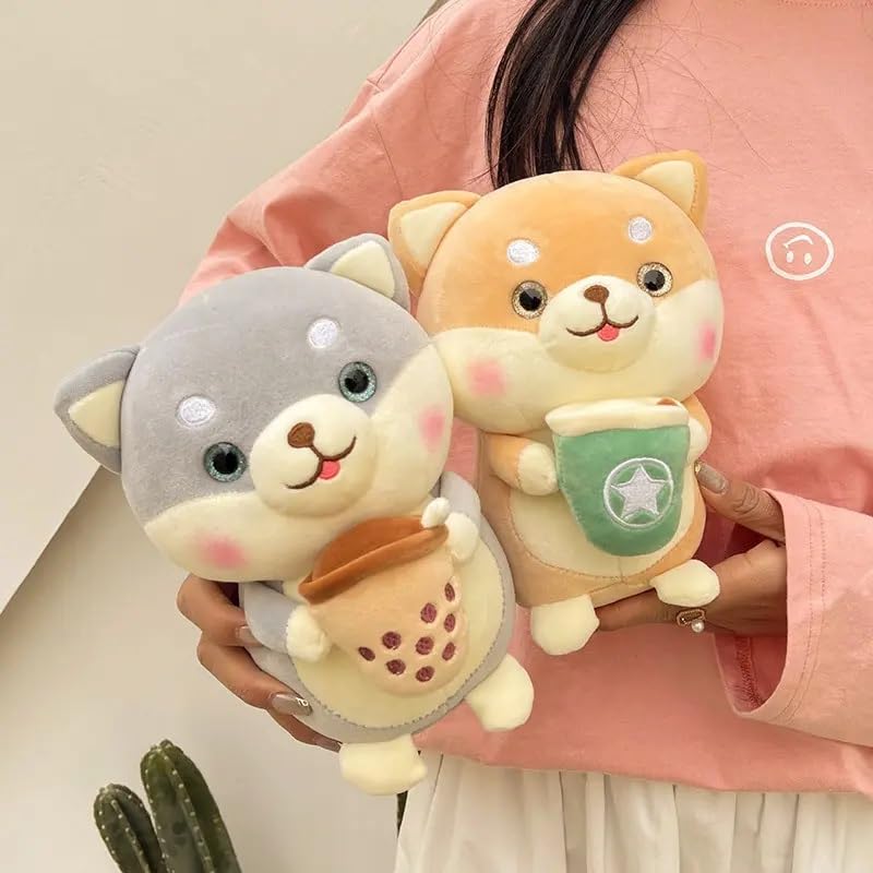 Image of Coffee Bear Plush Soft Toy for Kids Pet Kawai Stuffed Animal Plushie Cute Stuff Toys Doll Teddy Birthday Gifts for Friends Kids Boys Girls Decorative Multicolor 30cm