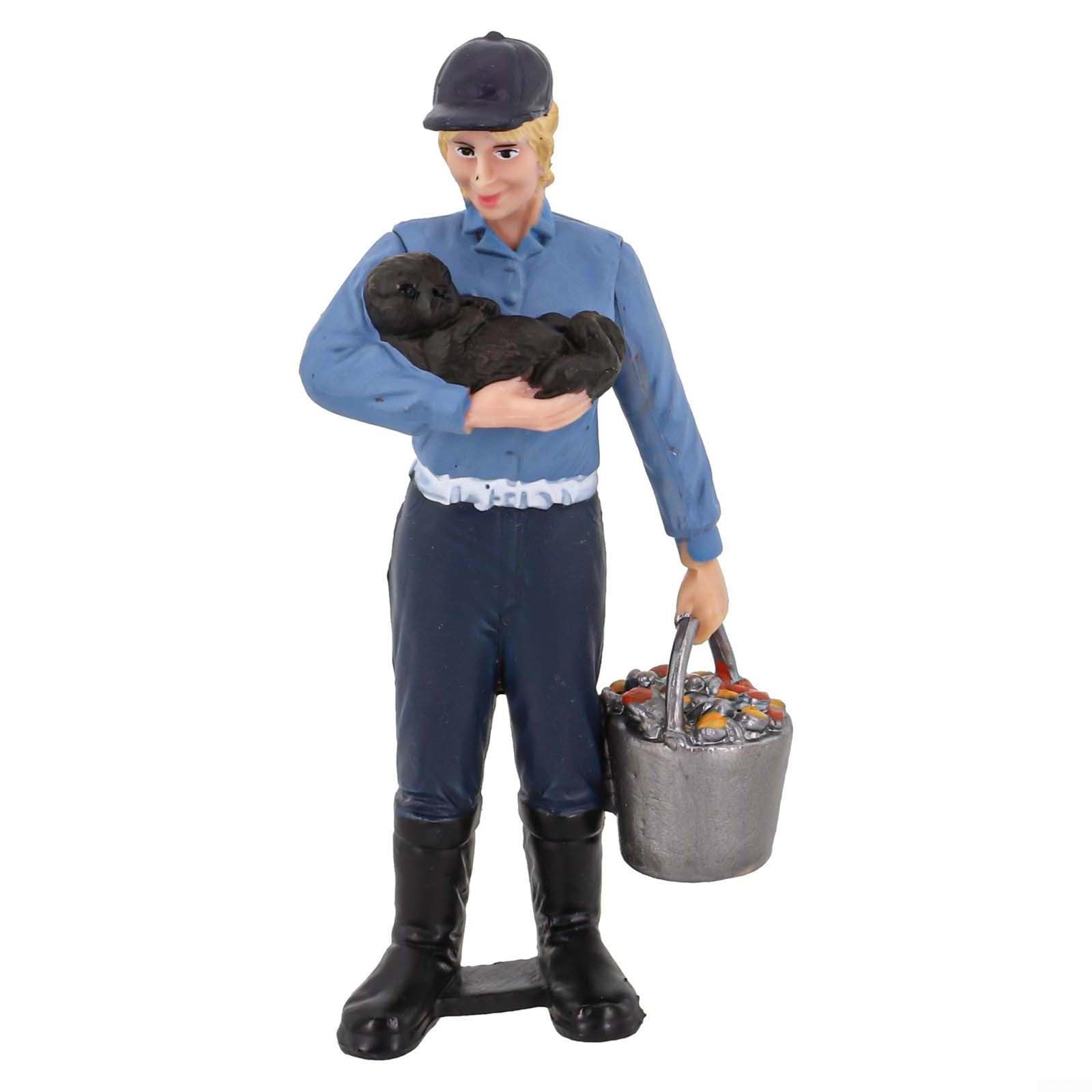 Shepherd Figures for Model Train Scenes Realistic PVC Painted People to Enrich Scenery (ZQ 697)