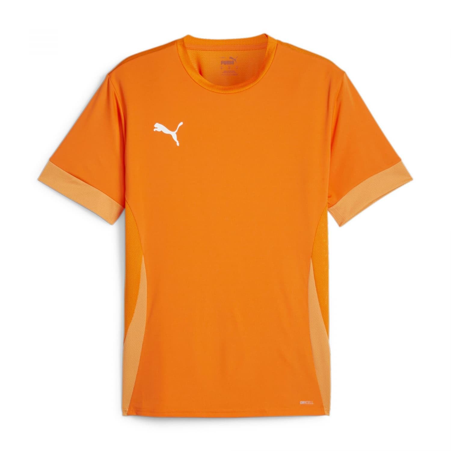 PUMA Unisex Teamgoal Matchday Jersey Jr Football Shirt, Rickie Orange-puma White-Bright Melon, 128 EU