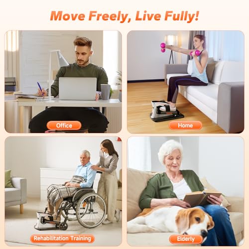 Fousae Under Desk Elliptical Exercise Machine, Ellipse Leg Exerciser As Seen On Tv With 15 Adjustable Speeds thumb #7