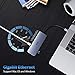 immagine 4ICZI Hub USB C 11 in 1 Adattatore HDMI 4K VGA PD 100W Ethernet 1000Mbps SD/TF Audio/Mic 4 USB 3.0/2.0 per MacBook PRO/Air iMac Surface Go/Pro7/Pro X Chromebook XPS Samsung Huawei e Altri Dispositivi