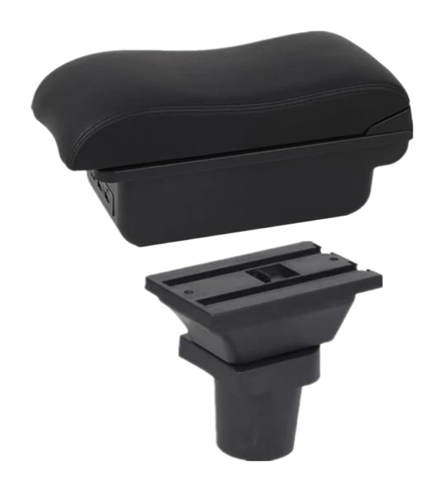 Hckclmbmzw B2 Black Line 3Usb For Focus For Mk1 Car Armrest Box Center Storage Interior Dedicated Retrofit Accessories Car Armrest Center Console(B2 Black Line 3Usb)