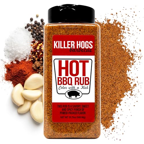 Killer Hogs Hot BBQ Rub, Championship Grill Seasoning, 19.8 oz | ...