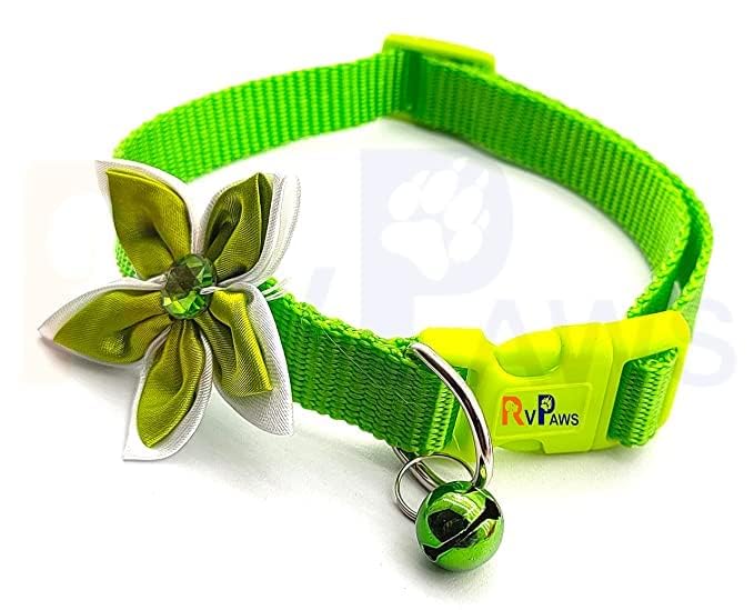 Pups&Pets Dog 15 MM Collar with Bell-Bow Tie Cute Safety Collar Nylon, Adjustable Cat Collar Flower Design for Puppies and Small Dogs (B0CXY3QTJR) Amazon Price History, Amazon Price Tracker