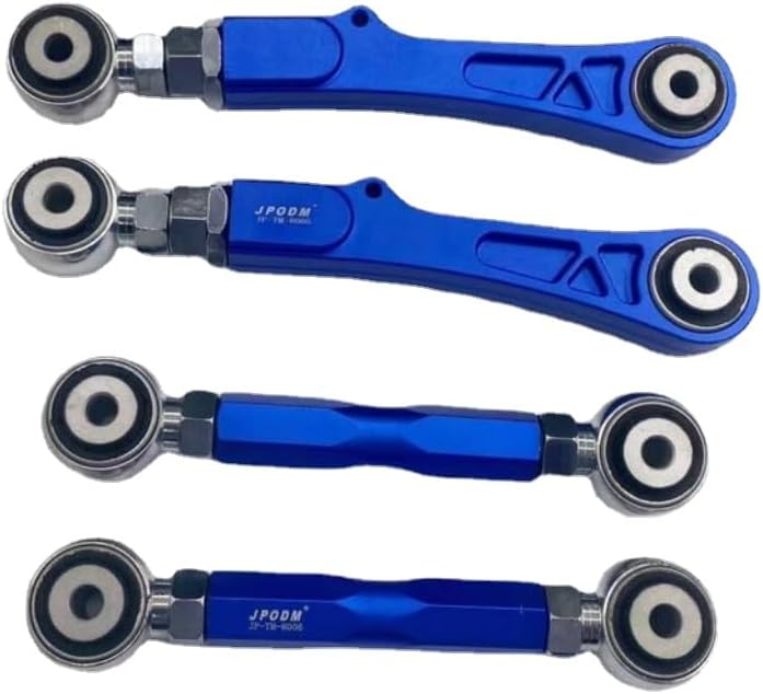 4 PCs Adjustable Aluminum Rear Camber Control +Toe Angle Arm for Tesla Model S/X