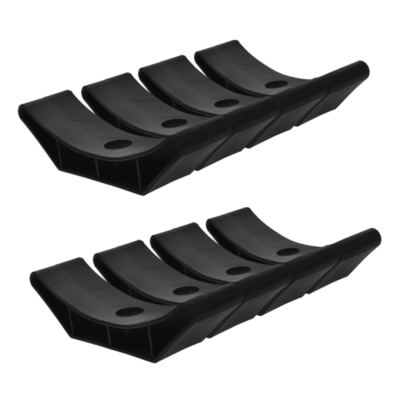 Balacoo 8Pcs Dumbbell Holder Saddle Durable Fitness Accessory for Home Gym Stable Structure Space Saving Design Noise Reducing Material for Strength Training