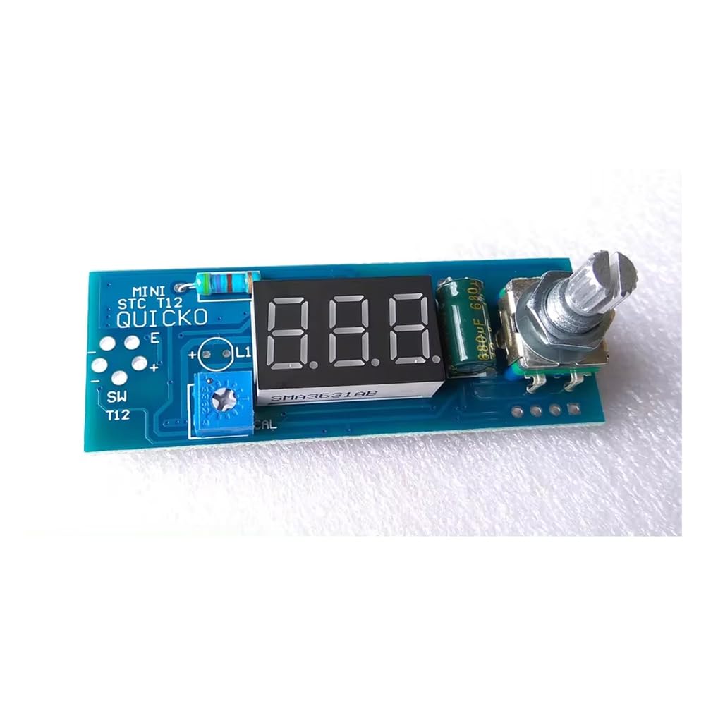 Cwmiibili -T12 Solder Iron DIY Kits, Electric Unit Digital Soldering Iron Station Temperature Controller Kits