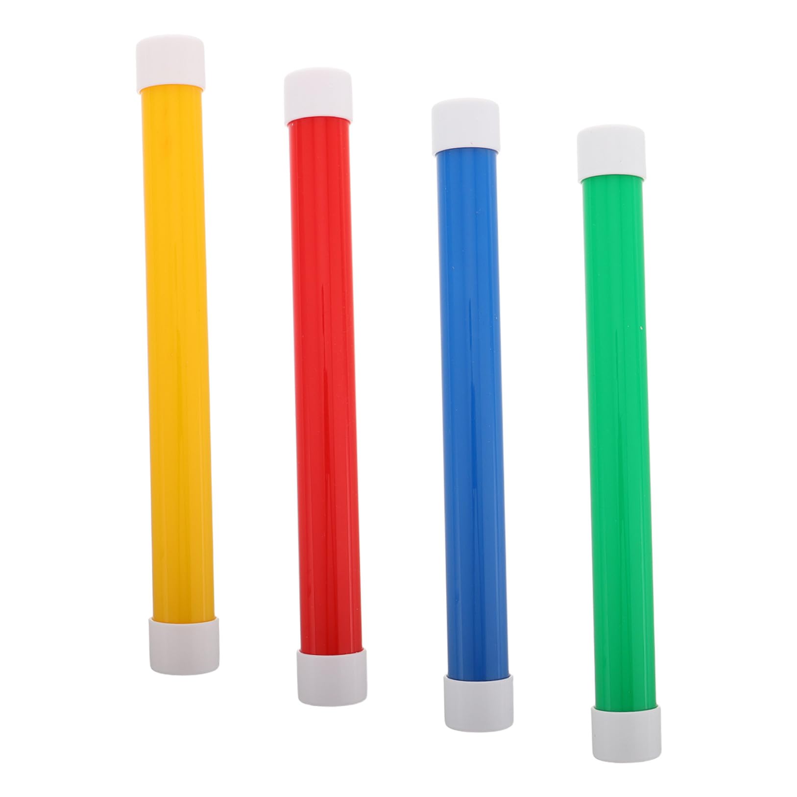 Bâtons de Relais Matériel D'entraînement Sportif Polyvalent en Plastique pour Garçon et Filles 4pcs 25cm pour Écoles et Compétitions Scolaires