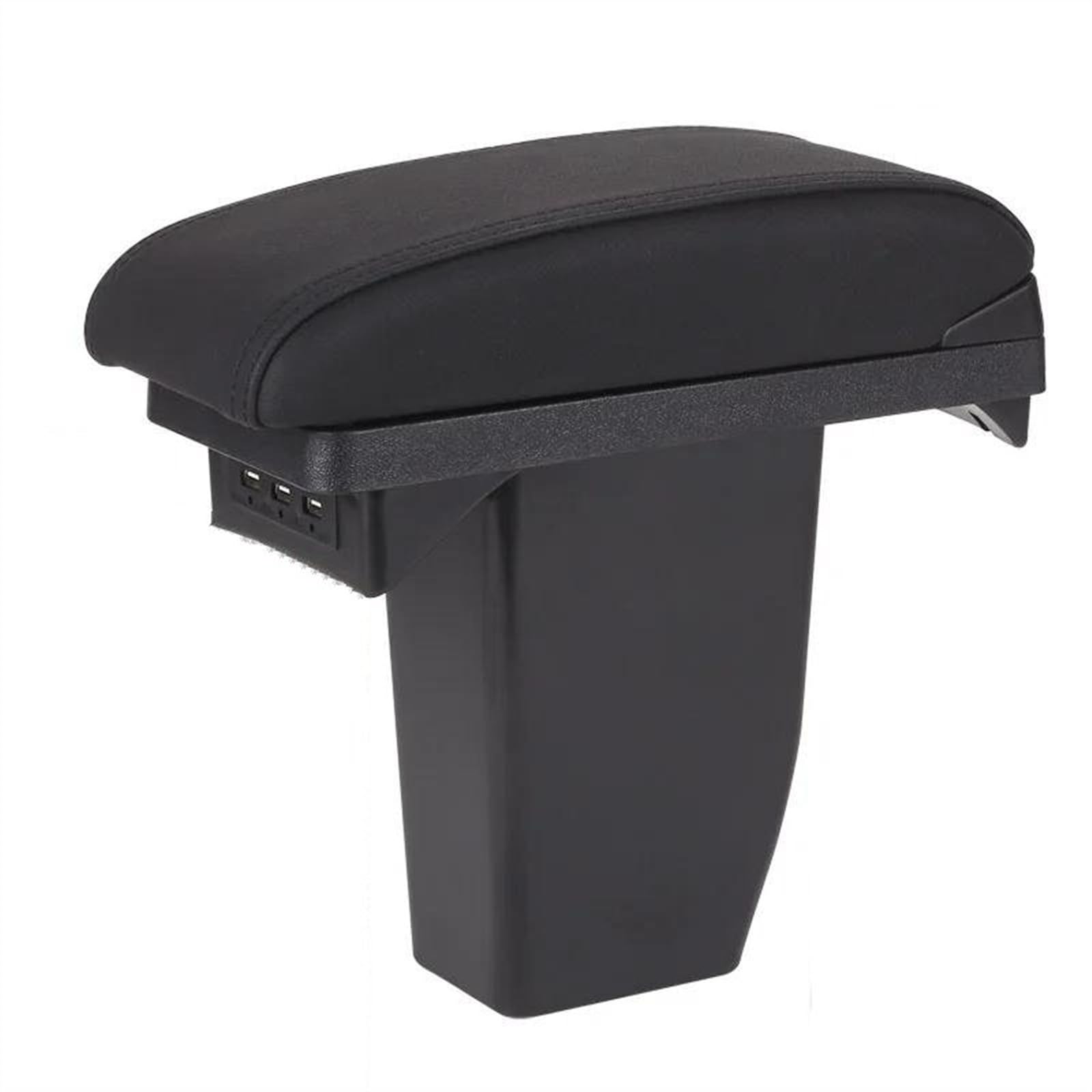 NMJLQW Storage Rack Car Interior Accessories Center Console Storage Box Multifunctional Storage Box For Peugeot 2008 2012-2018(B2 black line Corium)