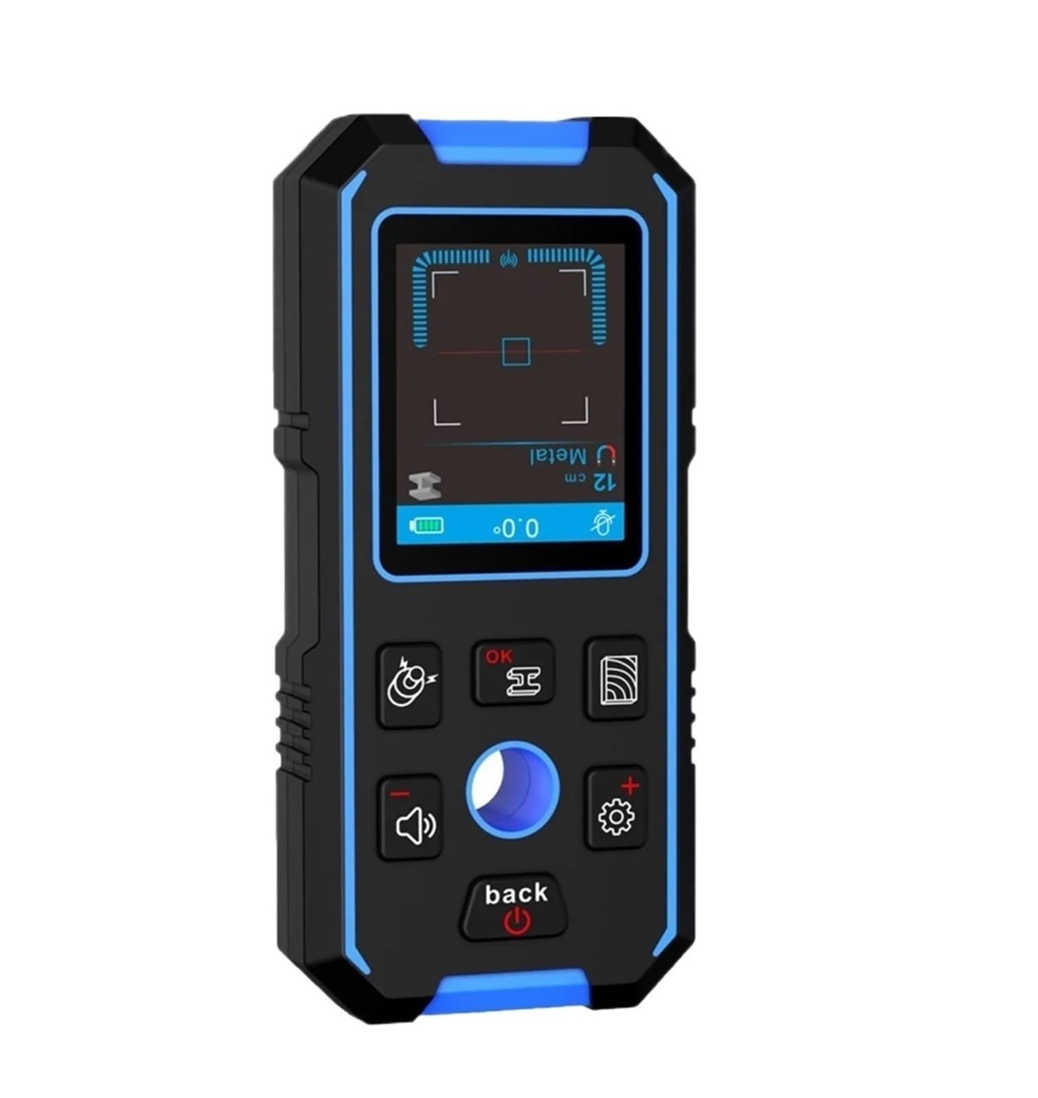 Localizador de cables, Detector de metales de pared, orificio de posicionamiento, cable de CA, metal, montante de madera, medidor de distancia, herramienta, cable, rastreador de profundidad, escáner