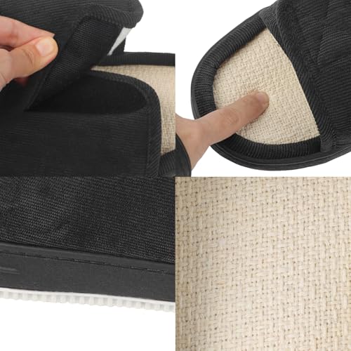 OhMill Diabetic Slippers Diabetic Shoes for Men Wide Width Mens Orthopedic Slippers Mens Wide Sandals Extra Wide Width4