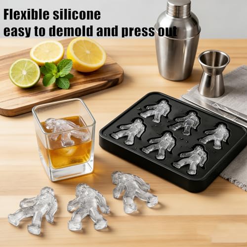 Molde para Cubos de Hielo Silicona Bigfoot 6 Cavidades miniatura 4