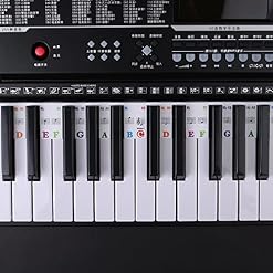 Wisyurt Autocollant pour piano – Ailes/piano E 88 touches – Notation de barre – Pour les débutants - Les Beatles, Paul McCartney, John Lennon, RIngo Starr, George Harrison Wisyurt Autocollant pour piano - Ailes/piano E 88 touches - Notation de barre - Pour les débutants – Image 4