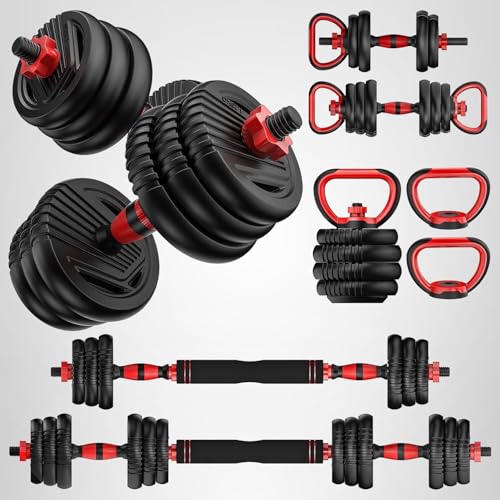 UNNMIIY Adjustable Dumbbells (2–22.5 lb per dumbbell, Pair, 5-in-1) — view 10
