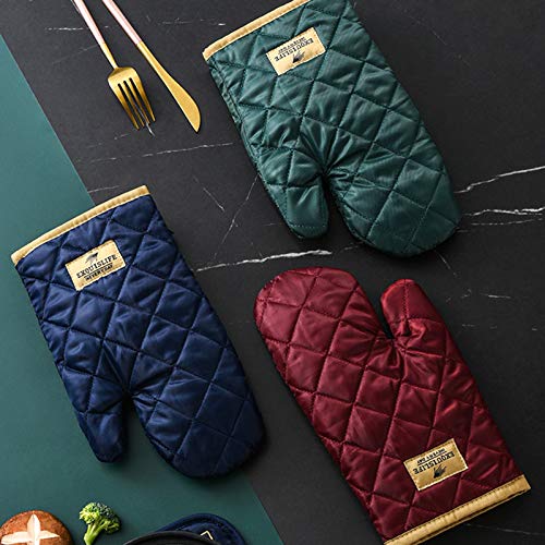 2pcs Luvas de Forno Luvas de Forno Luvas Anti-escaldadura Luvas Antiderrapantes de Microondas Isolam