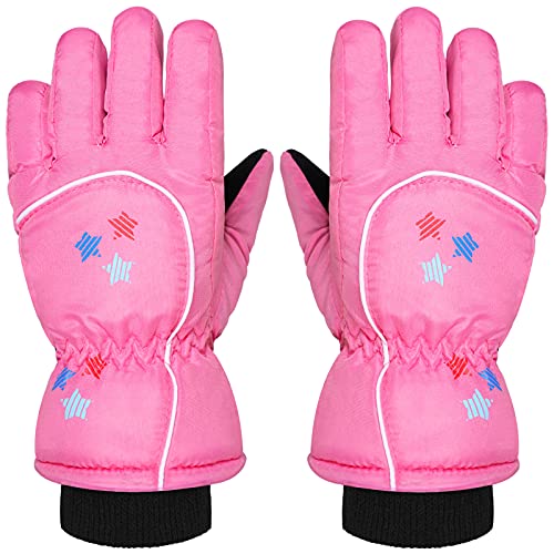 Consejos para Comprar Ropa impermeable y de nieve para Niño para comprar online. 41 Boao - Guantes de esquí de nieve para niños, impermeables, cálidos, para invierno, para niñas y niños, Rosa, 1-3 Años