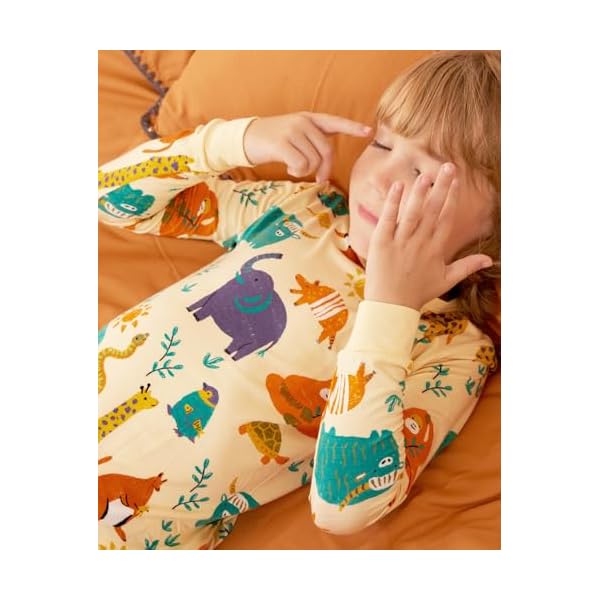 babee Reshinee Bamboo Viscose Toddler Pajamas Boys Girls Baby 12M-8Y Pjs Sets Kids 2pcs Snug fit Long-Sleeve Sleepwear