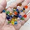 Xinhongo Crystal Glass Beads 400 Pieces 4mm Round Faceted Glass Spacer Beads for Jewelry Making Bracelet Earring Necklace DIY Craft Supplies(Lake Blue) #2