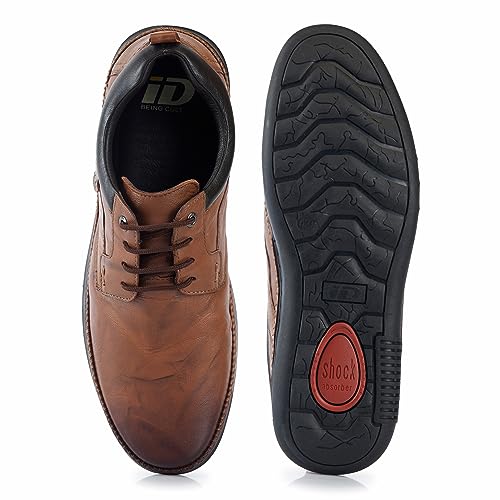 Image of ID Lace-Up Dual Shade Casual Shoes for Men