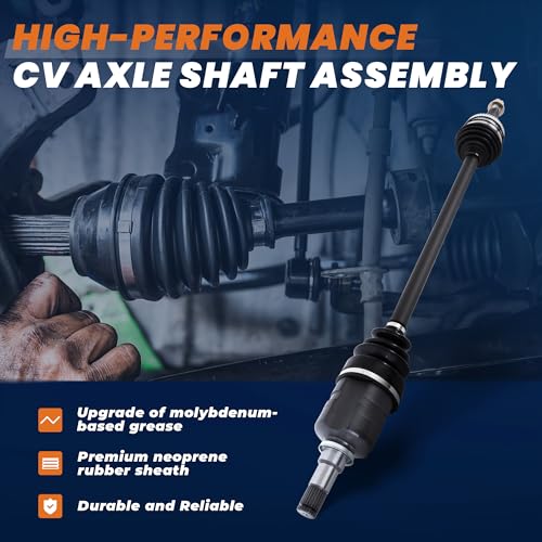KUIPERAUTO Pair (2) Front CV Axle Shaft Assembly Compatible with Toyota Camry 2002-2009 2.4L Gas, Highlander 2001-2007 2.4L FWD, Solara 2004-2008 2.4L, Driver and Passenger Side,4341006221, 4341006231 by KUIPERAUTO - Used condition - Image 4