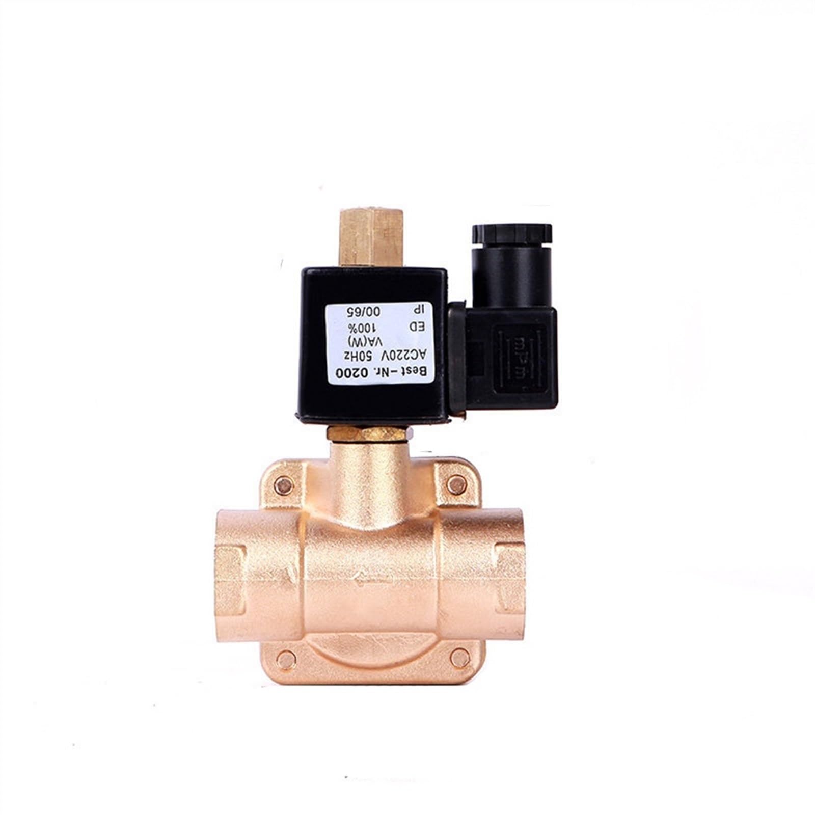 JNVFTCUX 2 Way 1inch Normally Open Solenoid Valve 110v For Water Oil Gas High Temperature 1Pcs(24vdc-80degree Centigrade)