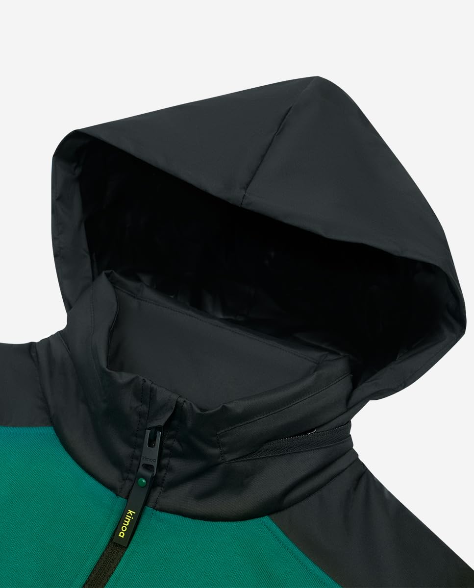 Kimoa - ASTON MARTIN F1 2024 Fernando Alonso - Sudadera Cremallera Hombre, Chaqueta Deportiva Hombre - Felpa - Capucha Desplegable - Tejido Reciclado
