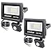 Ustellar 2 Pack 30W Motion Sensor LED Security Light, 2400lm,Outdoor Super Bright Flood Lights, IP66 Waterproof PIR Floodlight Landscape Wall Lights, 5000K Daylight White