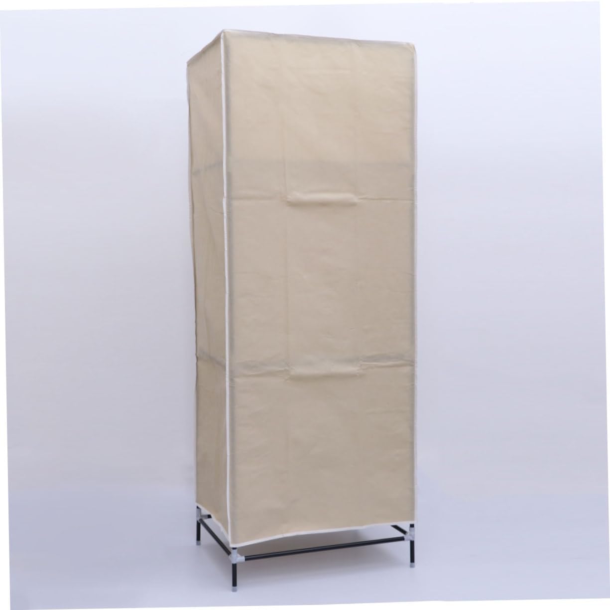 Non-Woven Fabric Portable Wardrobe Closet Sturdy Metal Frame Hanging Shelves Space for Dormitory School