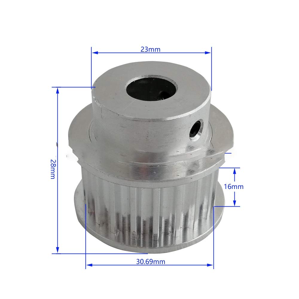 Polea de distribución 60 Dientes 5M Polea de Tiempo 60T, Bore 10-25mm, Ajuste Ancho 15mm HTD 5M Cinturón de Tiempo, 60T 60TEHTH HTD 5M Polea síncrona (Bore Diameter : 60T 15mm x 20T 12mm)
