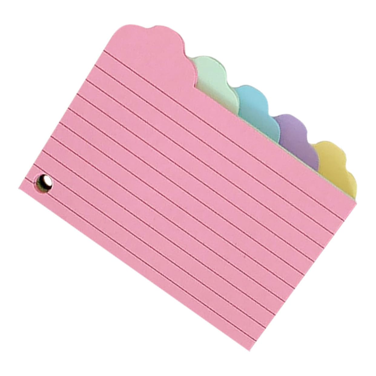 jojofuny 5 Ensembles Livre De Vocabulaire Sur Papier À Notes Étude Non Doublé Éducatif Révision Avec Cartes Vierges Fiches Colorées Cartes Flash Pour Étudier Cartonné 125 Feuilles*5