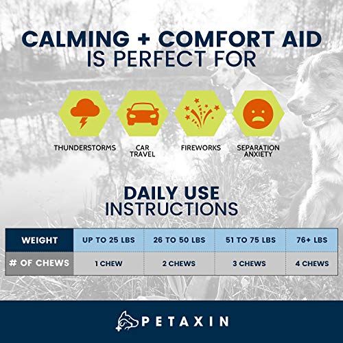 Calming Treats For Dogs – Stress & Anxiety Relief For Dogs – Supports Calm & Relaxed Behavior – Calming Chews For Dogs With Chamomile, Ginger, & More for Barking, Fireworks, Storms – 120 Chews Calming Treats For Dogs – Stress & Anxiety Relief For Dogs – Supports Calm & Relaxed Behavior – Calming Chews For Dogs With Chamomile, Ginger, & More for Barking, Fireworks, Storms – 120 Chews