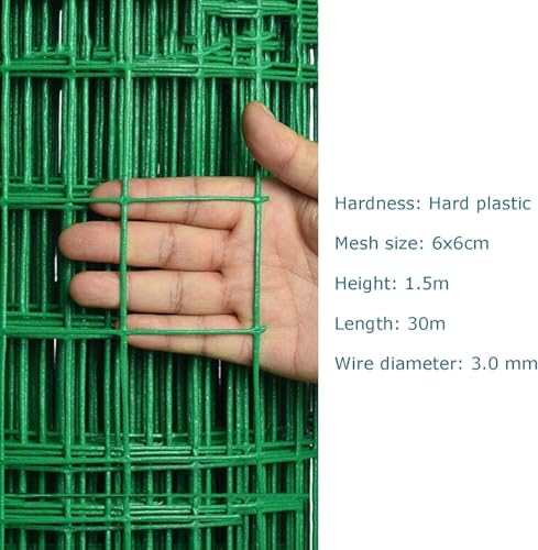 Recinzione in rete metallica antiruggine – ideale per forniture agricole e uso domestico da giardino, design rivestito durevole per la protezione del frutteto