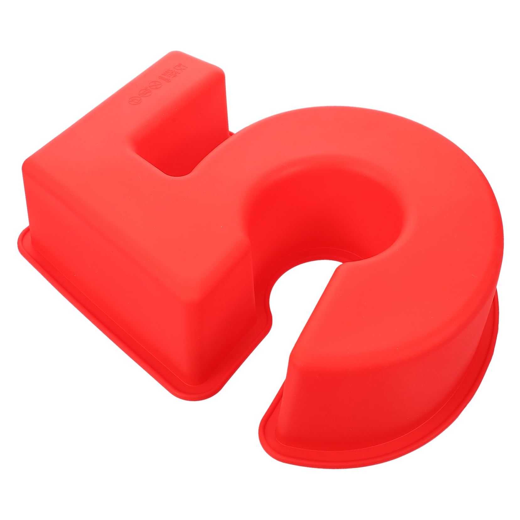 TOPBATHY 5 Piezas Molde De Torta Molde Para Hornear Herramienta Para Hornear Molde Para Pastel Doméstico Molde Para Pastel De Números Repostería Casera Baking Accessory Gel De Sílice Rojo