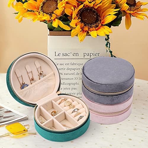 Dajasan Velvet Travel Jewelry Box, Mini Travel Jewelry Case, Small Portable Travel Jewelry Organizer Box For Earrings Bracelets Rings Necklace… #TOP6