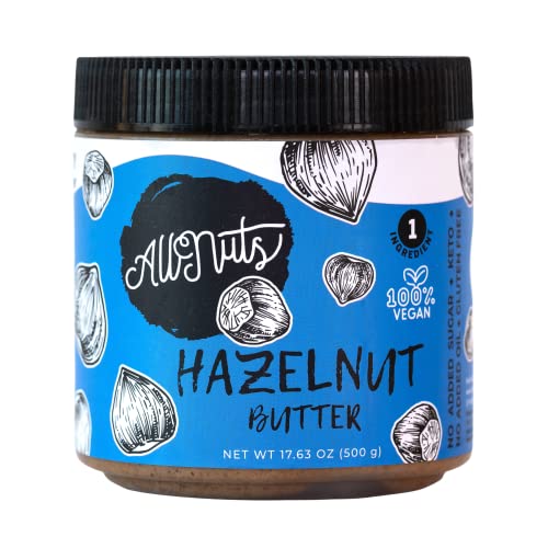ALLNUTS - Nut Butter Spread 100% Natural, Creamy Smooth Texture, Additives Free, Keto Friendly, Vegan, Plant Based (ALLNUTS_HAZELNUT)
