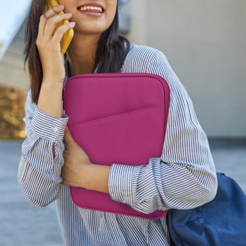 Image of Dadanism 9-11 inch Tablet Sleeve Bag Carrying Case for iPad (A16) 11th Gen 11 inch, iPad 10th Gen 10.9 inch Air 5 /4, iPad Air M4 /Pro 11 inch, iPad 9 /8 /7th, Galaxy Tab A11+ Plus 11 inch, Remarkable 2 10.3 inch, Fuchsia