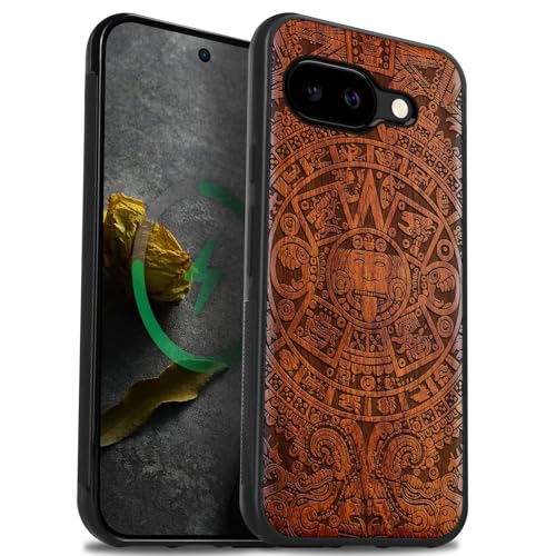 Coque Pixel 9a Bois Cover Magnétique Étui Antichoc Google Pixel 9a