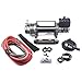 WARN 91044 12-S Series 12V Electric Industrial Winch with Spydura Pro Synthetic Cable Rope: 7/16" Diameter x 100