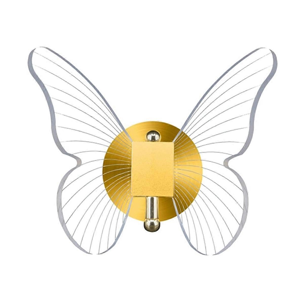 Joyhappst Image Color 10W Dimmable Led Butterfly Wall Lamp Golden Butterfly Wall Lamp Modern Simple Light Luxury Home Decoration