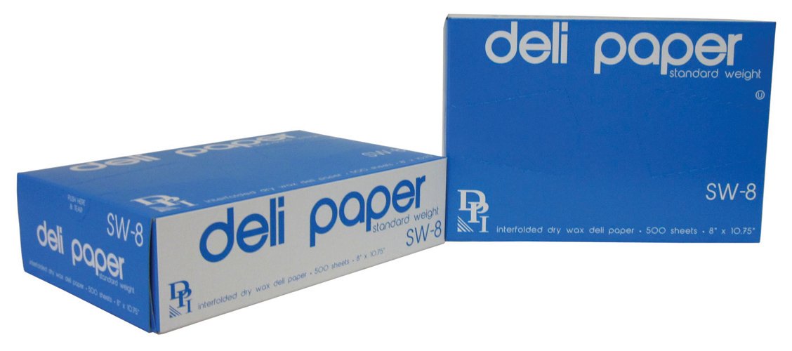 Durable Packaging Standard Weight Deli Sheets, 8" x 10-3/4" 500 Count (Pack of 12)