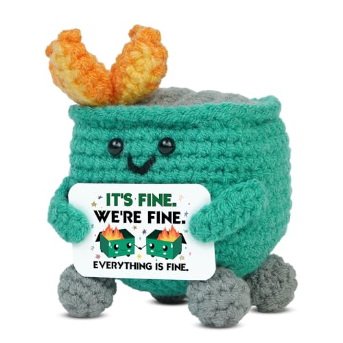 OASSIE Dumpster Fire Crochet – Funny Coworker Gift